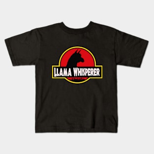 Llama Whisperer Dinosaurs Parody T-shirt Cute Gift Kids T-Shirt